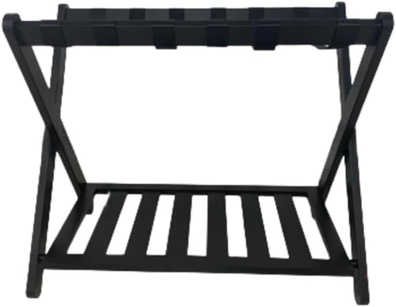 バゲージラック 荷物置き 靴棚付きブラックラゲッジラック頑丈な折りたたみ式スーツケースラゲッジスタンドスーツケースシューズラック家庭用ゲストルームオ バゲージラック 荷物置き 靴棚付きブラックラゲッジラック頑丈な折りたたみ式スーツケースラゲッジスタンドスーツケースシューズラック家庭用ゲストルームオ