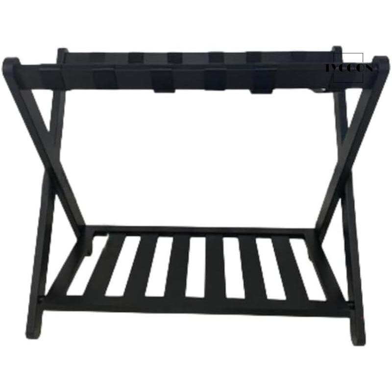 バゲージラック 荷物置き 靴棚付きブラックラゲッジラック頑丈な折りたたみ式スーツケースラゲッジスタンドスーツケースシューズラック家庭用ゲストルームオ バゲージラック 荷物置き 靴棚付きブラックラゲッジラック頑丈な折りたたみ式スーツケースラゲッジスタンドスーツケースシューズラック家庭用ゲストルームオ