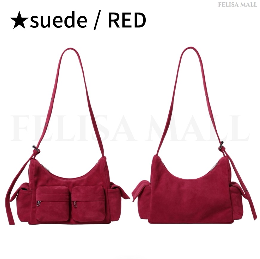 Samo ondoh レザーショルダーバッグ 赤 Samo Ondoh 赤 ショルダーバッグ Samo ondoh レザー レッド