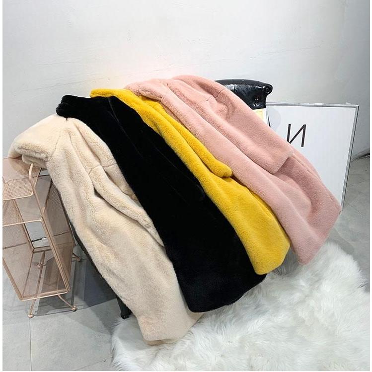 ボリュームファーコート　フェイクファーもふもふ暖かいボリュームファーコートフェイクファー秋冬服カジュアル　暖かいフェイクファーレディース　フード付