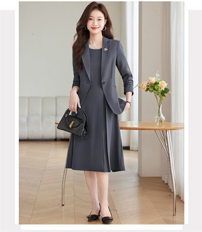 ワンピース スーツセット レディース スーツ 2点セット スーツジャケット ロング丈 入学式 卒業式 結婚式 面接 フォーマル 母 OL 通勤 きれいめ ママ 大きいサイズ 20代 30代 ワンピース スーツセット レディース スーツ 2点セット スーツジャケット ロング丈 入学式 卒業式 結婚式 面接 フォーマル 母 OL 通勤 きれいめ ママ 大きいサイズ 20代 30代
