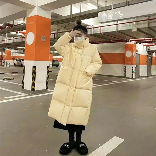 ダウンコート 50％ダウン ベンチコート ロングダウンコート 超ロング 暖かい レディース 黒 スタンドカラー ロング丈 ダブルファスナー アウター 柔らかい 防寒性 冬服 防寒着 あったか ブラック