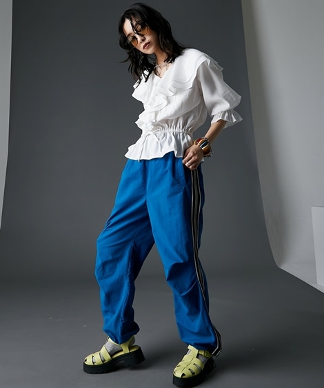 シャツ・ブラウス フリルブラウス 大きいサイズ有 GEVS.