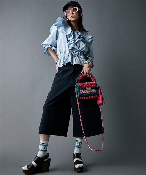 シャツ・ブラウス フリルブラウス 大きいサイズ有 GEVS.