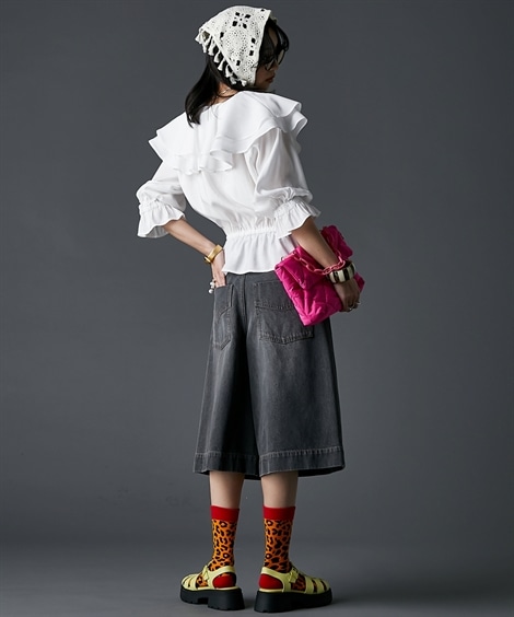 シャツ・ブラウス フリルブラウス 大きいサイズ有 GEVS.