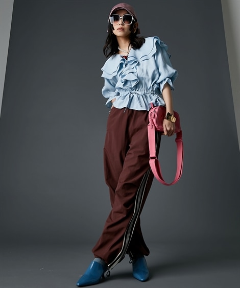 シャツ・ブラウス フリルブラウス 大きいサイズ有 GEVS.