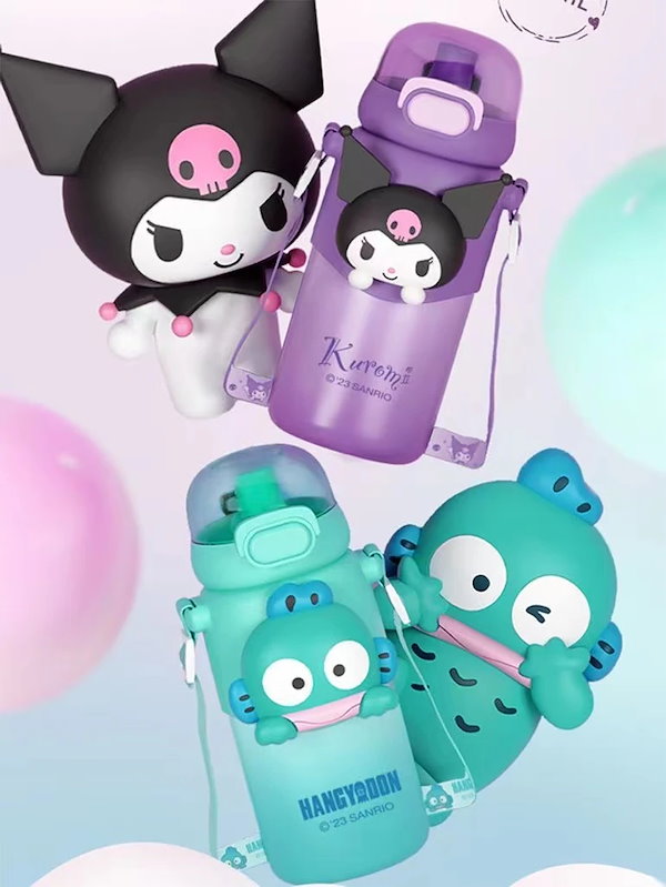 460ml ステンレスボトル 魔法瓶 キッズ ストロー付きコップ付