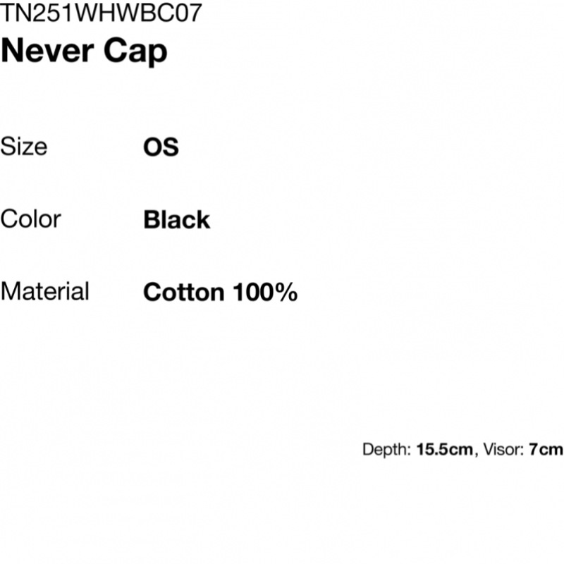 ディス・イズ・ネヴァー・ザットキャップブラック ディス・イズ・ネヴァー・ザットキャップブラック
