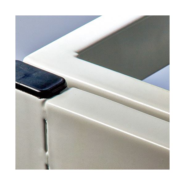 TANOSEE 傘立て（折りたたみタイプ） 24本用 ホワイト 1台 完成品