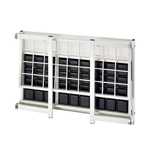 TANOSEE 傘立て（折りたたみタイプ） 24本用 ホワイト 1台 完成品