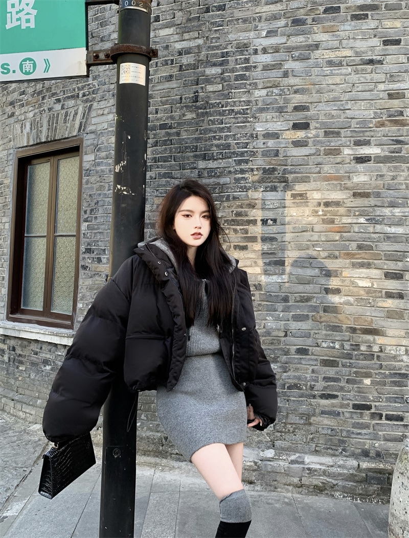中綿ジャケット ショート丈 ダウンジャケット ハイネック オーバーサイズ ゆったり シンプル 韓国ファッション レディース 大人可愛い ガーリー カジュアル ストリート系 スタイルアップ C342 中綿ジャケット ショート丈 ダウンジャケット ハイネック オーバーサイズ ゆったり シンプル 韓国ファッション レディース 大人可愛い ガーリー カジュアル ストリート系 スタイルアップ C342