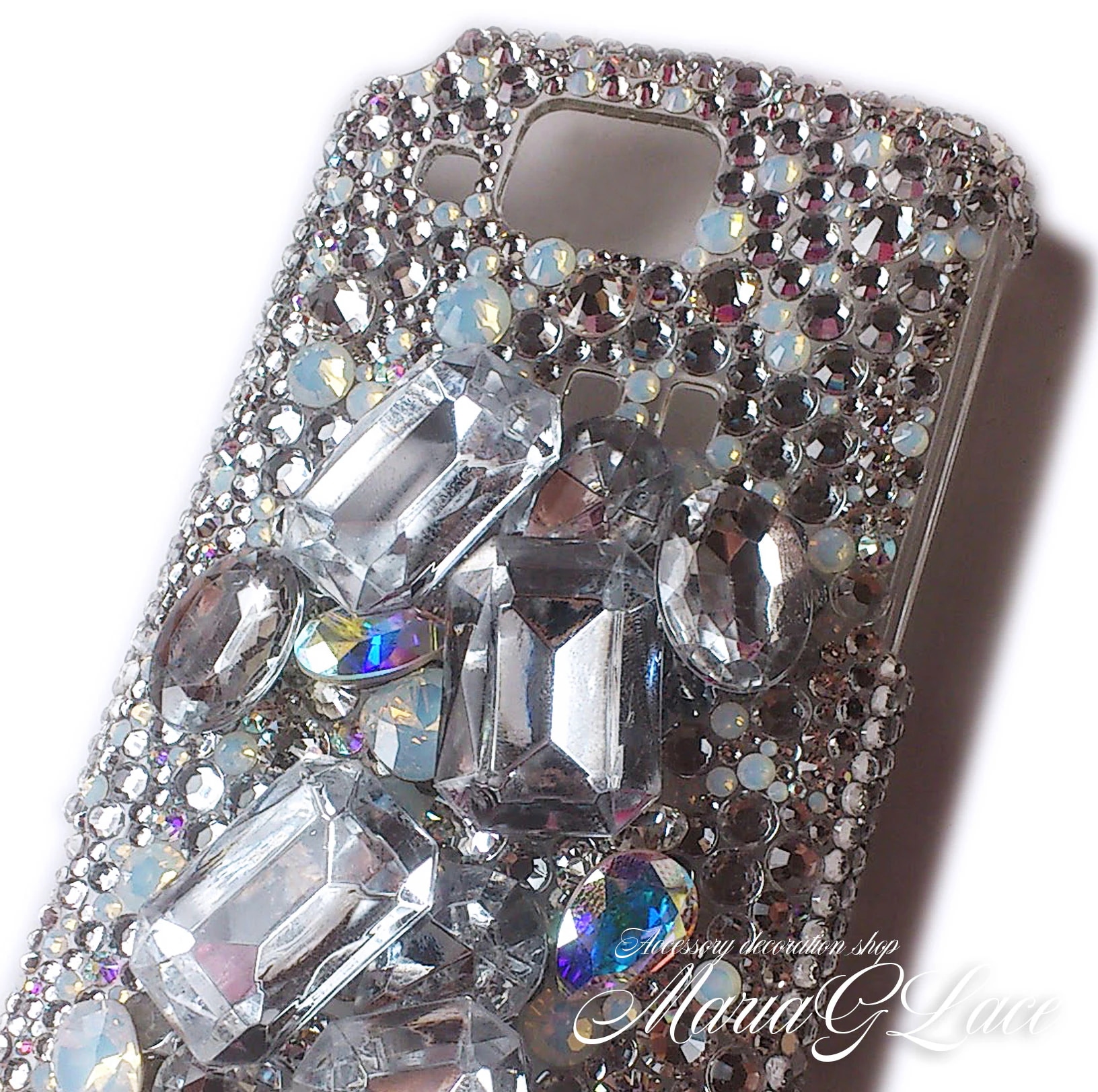 Galaxy A52 5G SC-53B ケース デコ キラキラ SnowBijou スマホケース スマホカバー クリア かわいい 軽量 ハードケース シンプル 全面 プレゼントに レディース