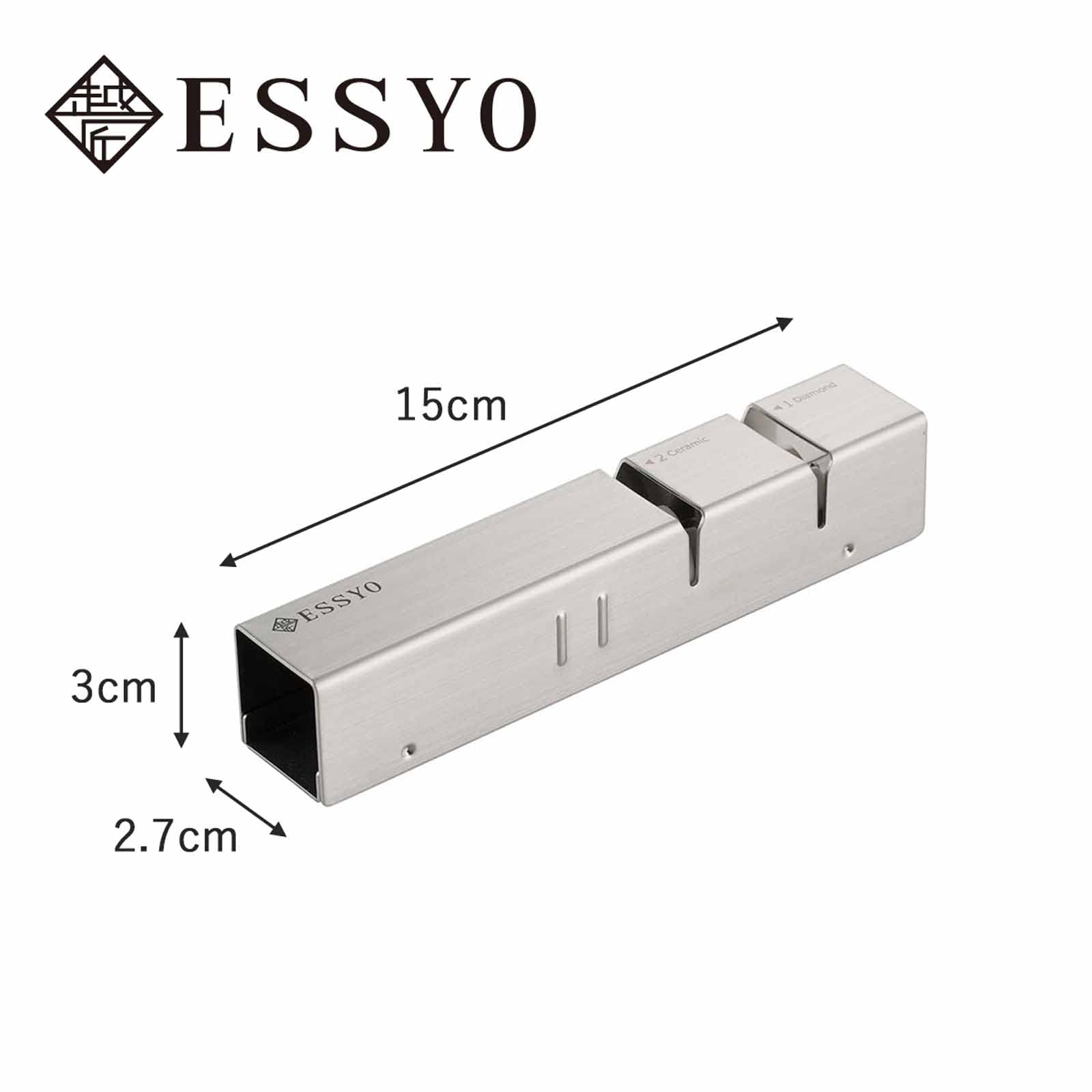 下村企販 包丁研ぎ ダブルシャープナー 【日本製】 切れ味が蘇る 2種類の砥ぎ石 ダイヤモンド・セラミック すべり止め付き コンパクト スタイリッシュ シンプル おしゃれ ステンレス 越匠 燕三条 4