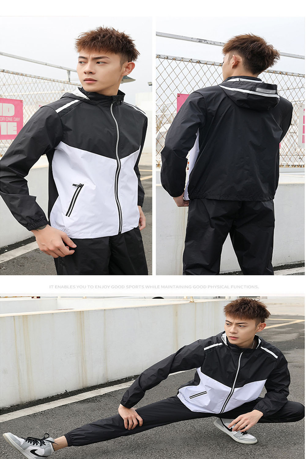 サウナスーツ メンズ レディース ダイエットスーツ 上下セット 減量用 大きいサイズ 男女兼用 洗濯可 おしゃれ ウォーキング 筋トレ 汗 ジョギング サウナスーツ メンズ レディース ダイエットスーツ 上下セット 減量用 大きいサイズ 男女兼用 洗濯可 おしゃれ ウォーキング 筋トレ 汗 ジョギング