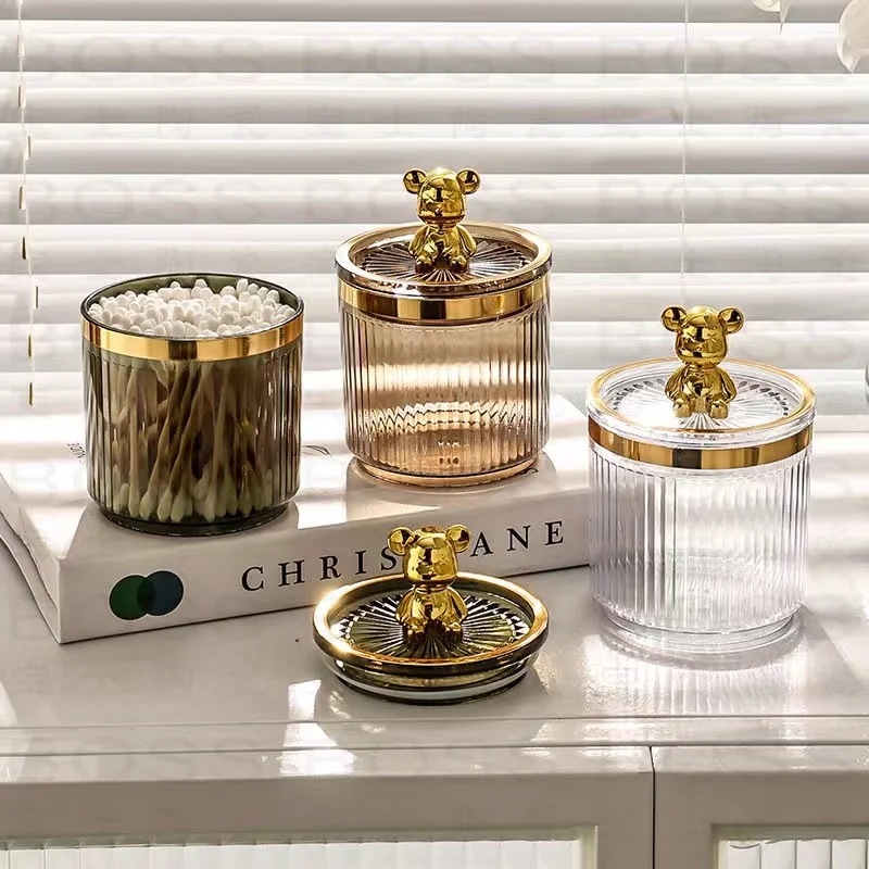 ゴールドベアアクリルコットンパッド,コスメティックスワブ用収納ボックス,マスク,スキーグラスオーガナイザー,ラグジュアリー ゴールドベアアクリルコットンパッド,コスメティックスワブ用収納ボックス,マスク,スキーグラスオーガナイザー,ラグジュアリー