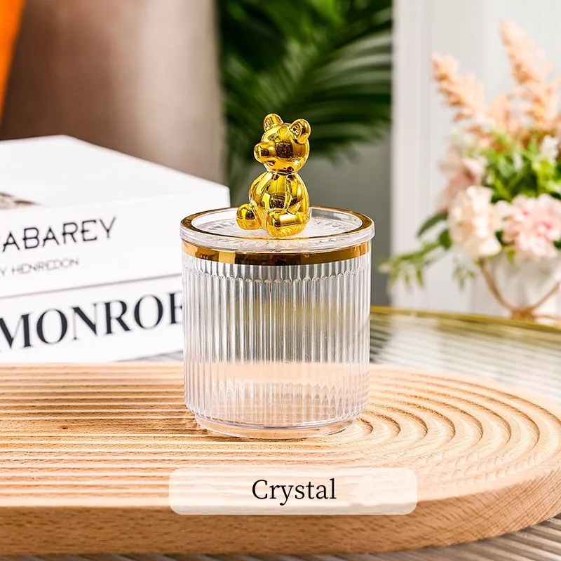 ゴールドベアアクリルコットンパッド,コスメティックスワブ用収納ボックス,マスク,スキーグラスオーガナイザー,ラグジュアリー ゴールドベアアクリルコットンパッド,コスメティックスワブ用収納ボックス,マスク,スキーグラスオーガナイザー,ラグジュアリー