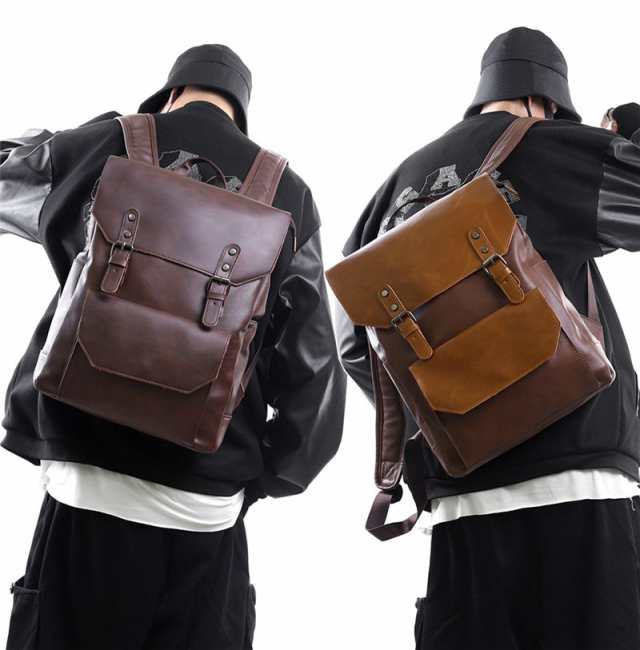 ビジネスバッグ リュック メンズバッグ ファッション 大人 男性 通販 人気 おすすめ プレゼント おしゃれ 出張 撥水 PU カ