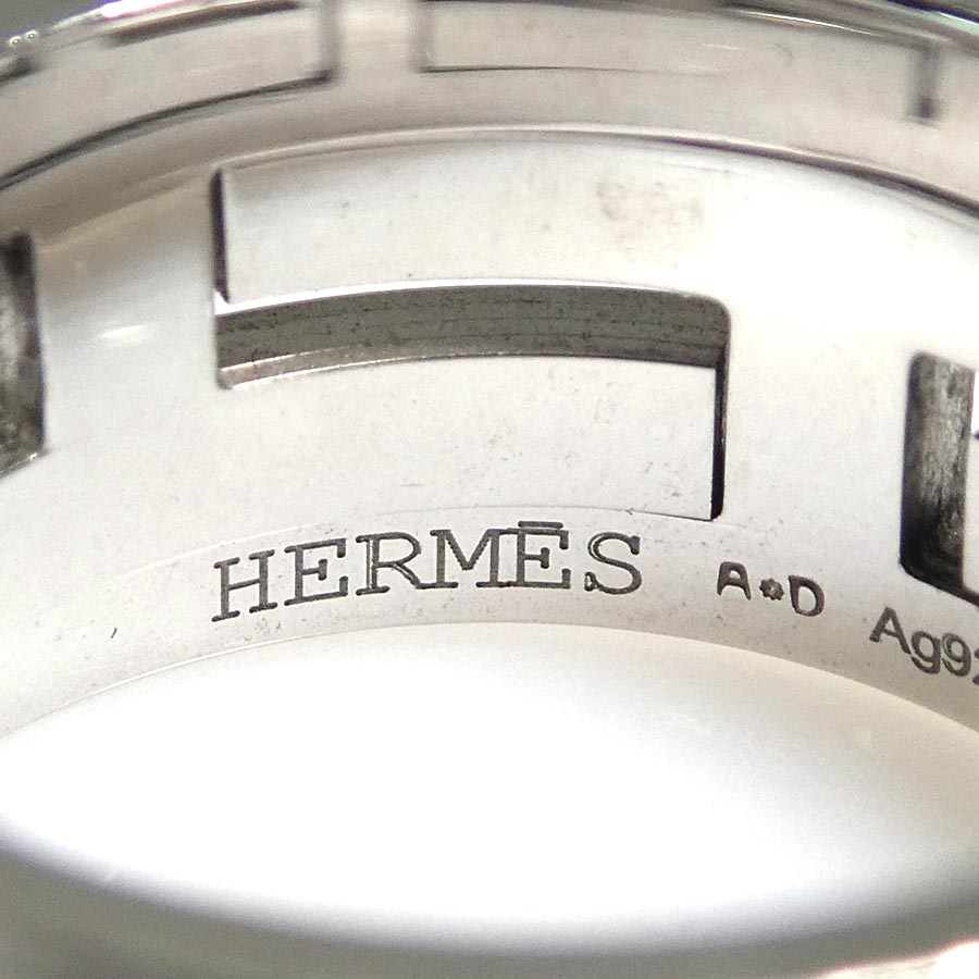 エルメス HERMES リング・指輪 ムーブアッシュ シルバー925/エナメル シルバー/オフホワイト レディース 13.5号 e59129a エルメス HERMES リング・指輪 ムーブアッシュ シルバー925/エナメル シルバー/オフホワイト レディース 13.5号 e59129a