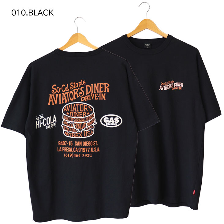 AVIREX アヴィレックス 半袖Ｔ WEST COAST 西海岸 ウエストコースト プリント 染み込みプリント デザイン Tシャツ 783-3134059