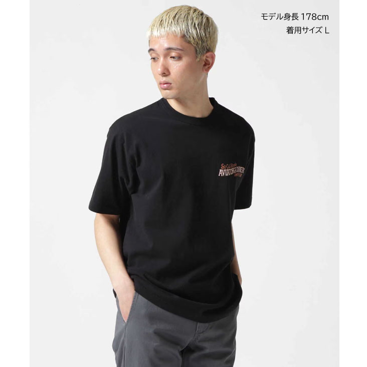 AVIREX アヴィレックス 半袖Ｔ WEST COAST 西海岸 ウエストコースト プリント 染み込みプリント デザイン Tシャツ 783-3134059
