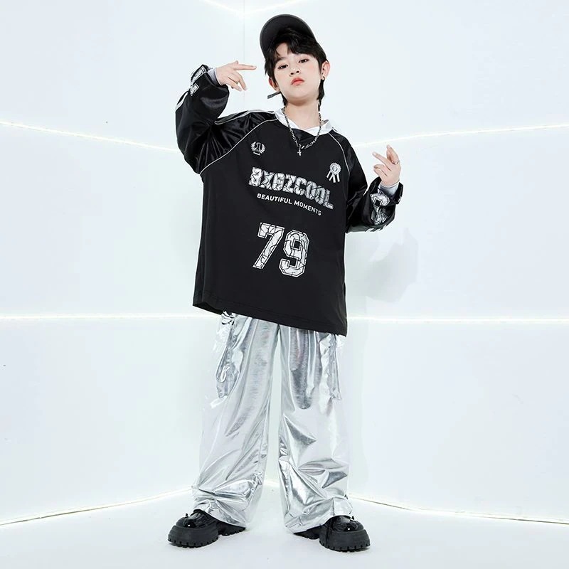 子供の秋の街のダンスのファッション服のhiphopの男の子の格好がいいです