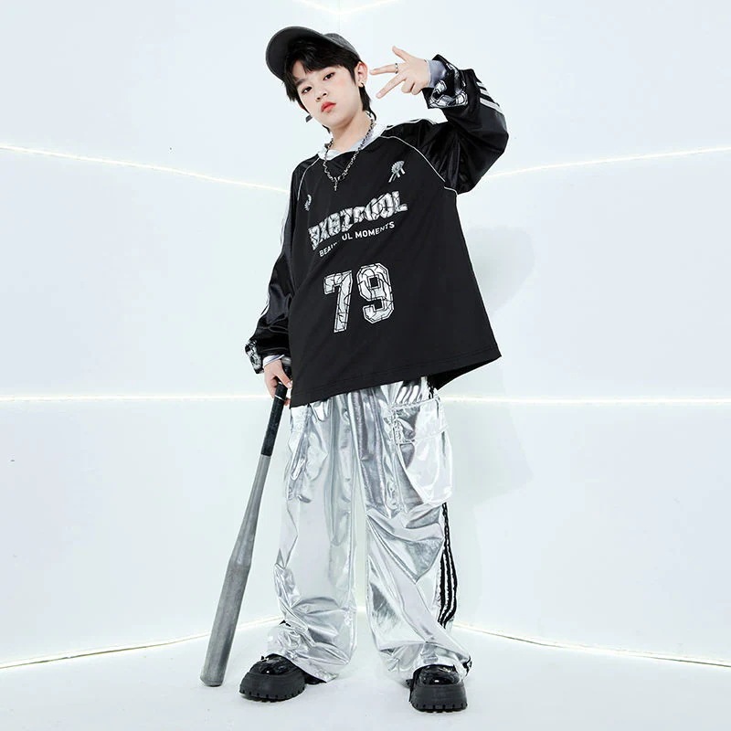 子供の秋の街のダンスのファッション服のhiphopの男の子の格好がいいです
