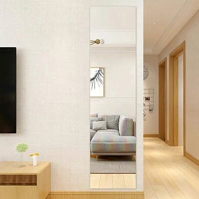 オシャレな貼れる姿見鏡、全身が映る オシャレな貼れる姿見鏡、全身が映る