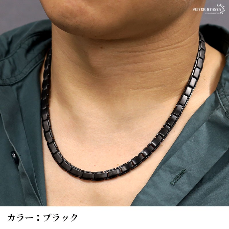 ステンレス 磁気ネックレス [n602]