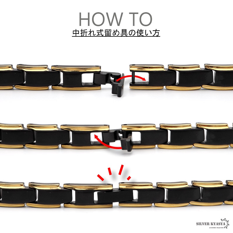 ステンレス 磁気ネックレス [n602]