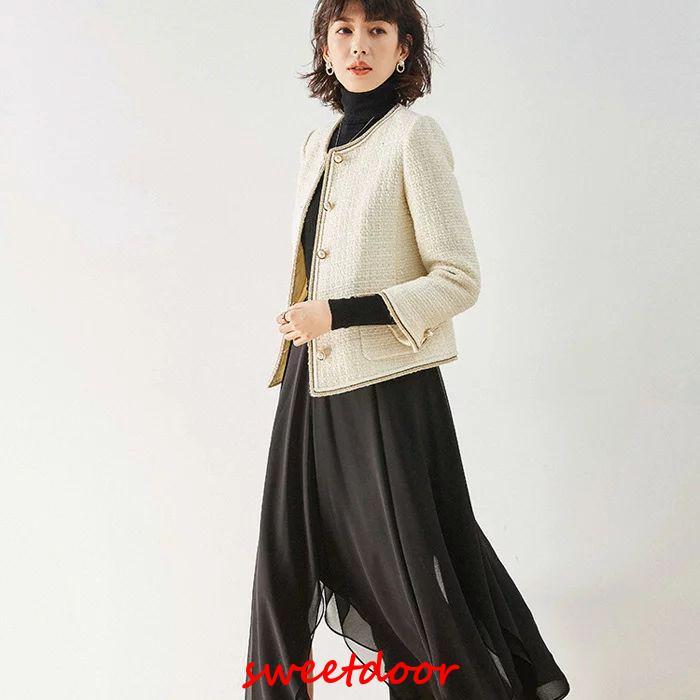 高品質S M Lツイエロードノーカラー 七五三 お宮参り 結婚式 服装 母親(ママ)用 通勤 ビジネス 春 ツイエロード ウール混 春服 ラメ ジャ 高品質S M Lツイエロードノーカラー 七五三 お宮参り 結婚式 服装 母親(ママ)用 通勤 ビジネス 春 ツイエロード ウール混 春服 ラメ ジャ