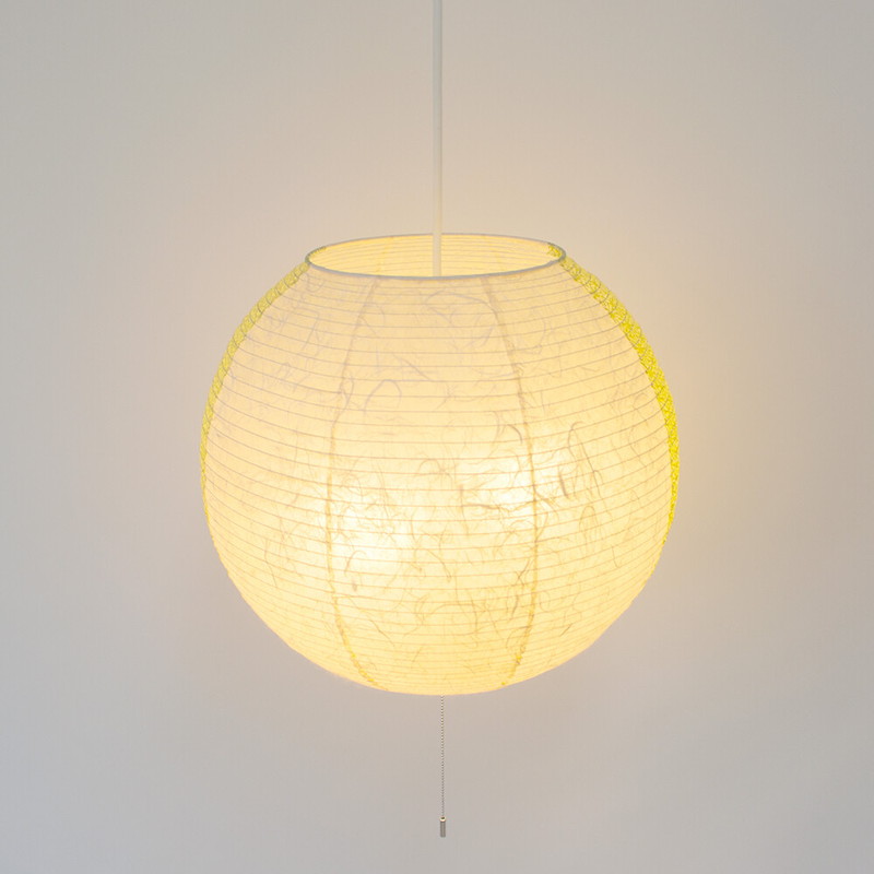 ペンダントライト 明かり 和風モダン おしゃれ シーリングライト 丸 球 照明器具 和室 和紙 日本製 2灯 LED対応 雲龍ベージュx麻葉萌葱