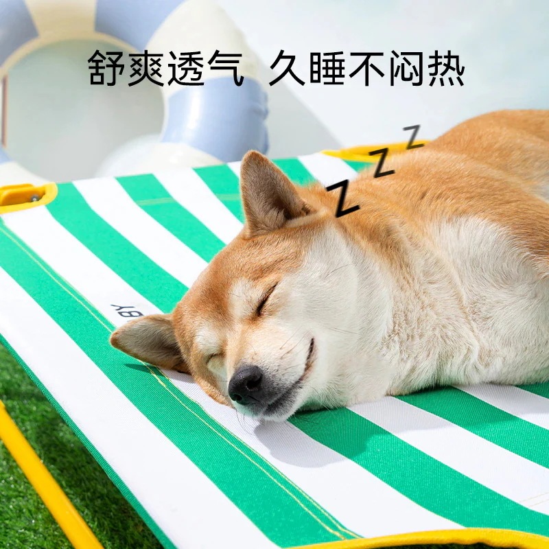 犬小屋ペット犬ベッド四季折り畳み式行軍ベッド中小型犬テディ猫夏離地防湿猫小屋