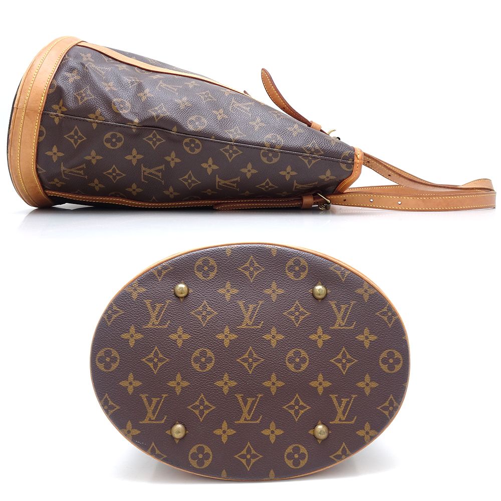 モノグラム バケットGM M42236 ショルダーバッグ ブラウン/352046【中古】