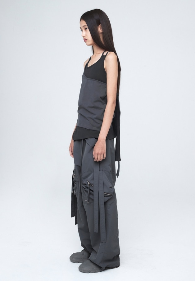 ラスト一点】NACHE CONVEX TIE CARGO PANTSチャコール ラスト一点