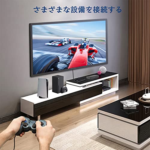 8K HDMI切替器 3入力1出力 hdmi 切り替え器 3X1 IRリモコン付き 2.1 HDMI切替器 3ポート 方向性スイッチ