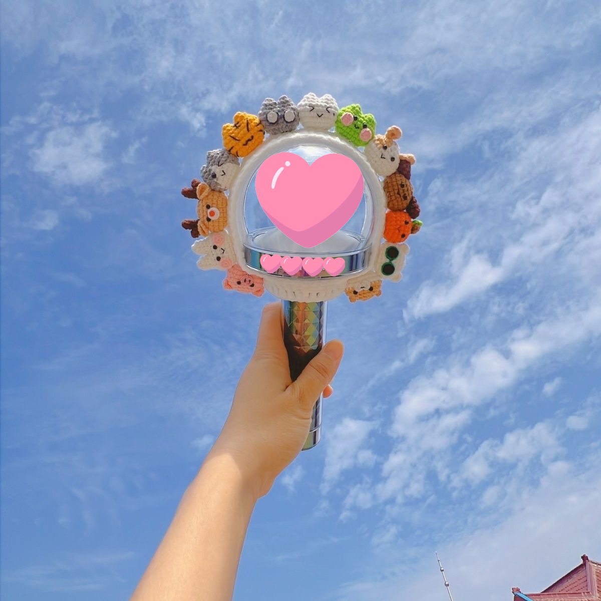 17 編み 飾り 応援棒 保護カバー 1 17 編み 飾り 応援棒 保護カバー 1