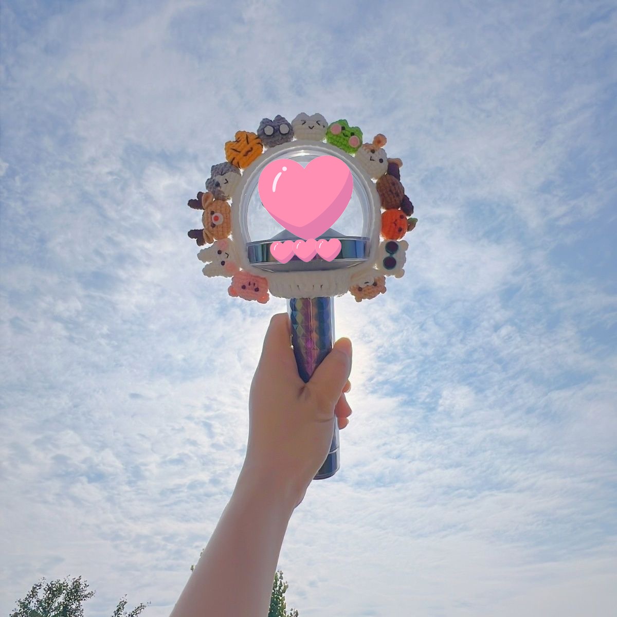 17 編み 飾り 応援棒 保護カバー 1 17 編み 飾り 応援棒 保護カバー 1