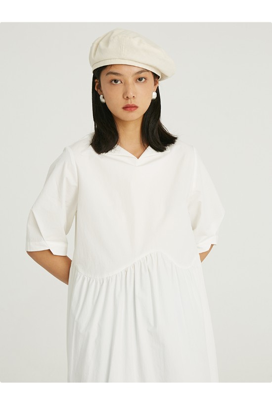 オモント エッグタルト ホーム レトロ アシンメトリー ラペル 半袖 ブラック ドレス レディース ミディアムロング コットン スカート 夏 オモント エッグタルト ホーム レトロ アシンメトリー ラペル 半袖 ブラック ドレス レディース ミディアムロング コットン スカート 夏