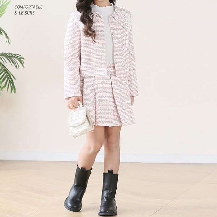 コストパフォーマンス小学生 女の子 入学式 入園式 卒業式 卒園式 発表会 参観日 音楽会 結婚式 フォーマル 長袖 子ども 子供服 キッズ ジュニア インナートップス ビッグカラー ツイードジャケッ