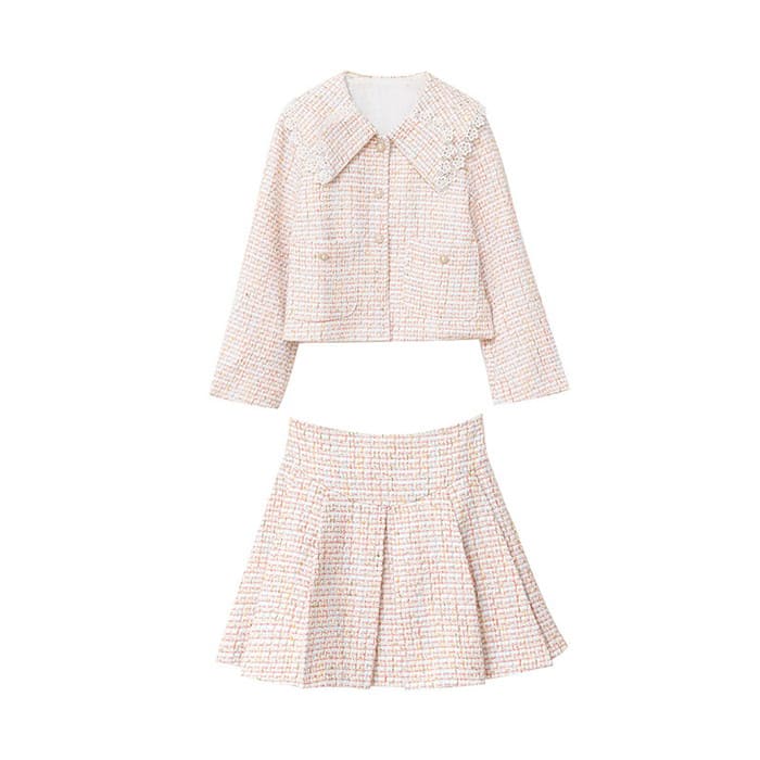 コストパフォーマンス小学生 女の子 入学式 入園式 卒業式 卒園式 発表会 参観日 音楽会 結婚式 フォーマル 長袖 子ども 子供服 キッズ ジュニア インナートップス ビッグカラー ツイードジャケッ