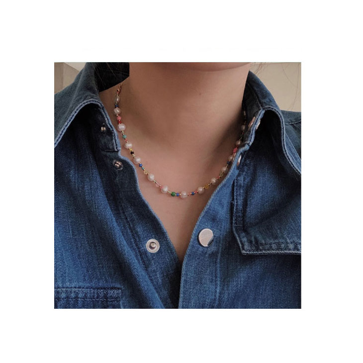 VINTAGE HOLLYWOOD]NCTソンチャン着用 Pearl n Crystal Beads