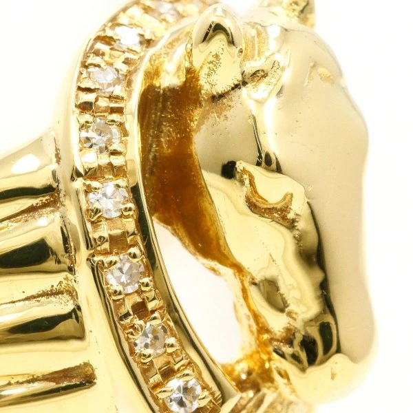 K18 18金 YG リング 12号 ダイヤ 0.13 カード鑑別書 【中古】 K18 18金 YG リング 12号 ダイヤ 0.13 カード鑑別書 【中古】