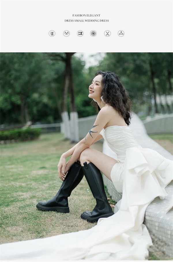 ウエディングドレス 二次会 前撮り 大きいサイズ 結婚式 二次会ドレス 実物画像あり 海外挙式 ウェディングドレス ライトドレス ファスナー 花嫁ドレス ミニドレス 軽い