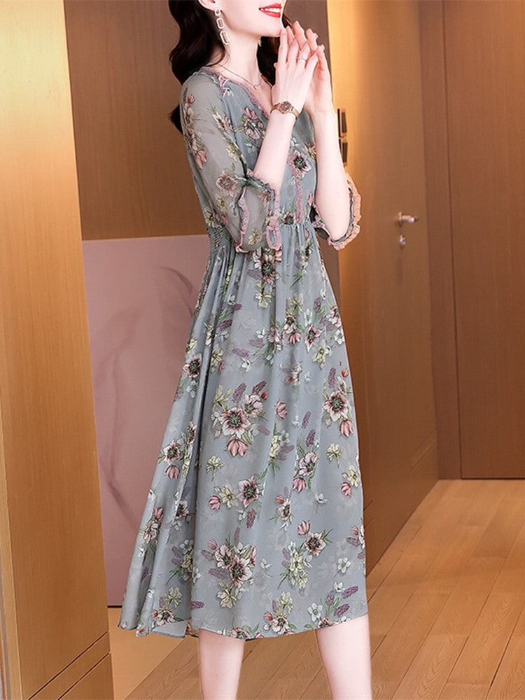 ワンピース 膝下 ミモレ ミモレ丈 ロング ロング丈 袖あり 7分袖 Vネック セミフレア ウエストマーク 切り替えデザイン 透け感 かわいい きれいめ 上品 おしゃれ 大人可愛い 大人女子 ラブリー ワンピース 膝下 ミモレ ミモレ丈 ロング ロング丈 袖あり 7分袖 Vネック セミフレア ウエストマーク 切り替えデザイン 透け感 かわいい きれいめ 上品 おしゃれ 大人可愛い 大人女子 ラブリー