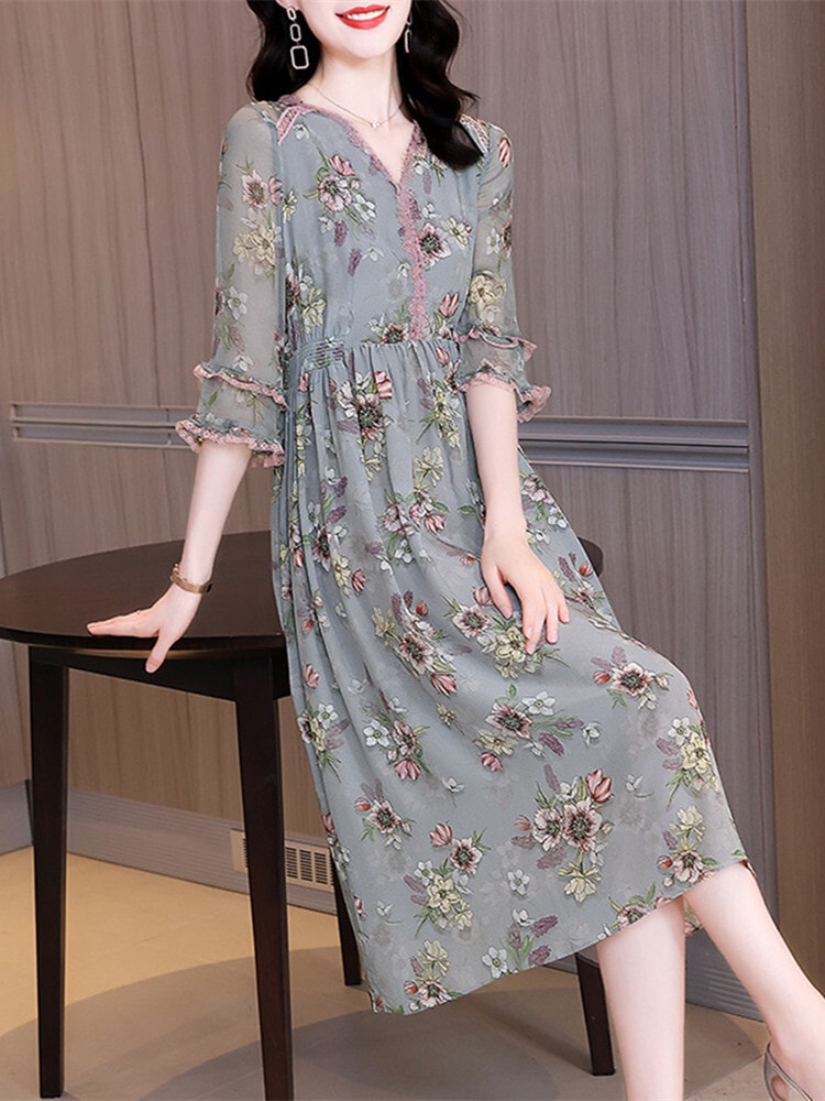 ワンピース 膝下 ミモレ ミモレ丈 ロング ロング丈 袖あり 7分袖 Vネック セミフレア ウエストマーク 切り替えデザイン 透け感 かわいい きれいめ 上品 おしゃれ 大人可愛い 大人女子 ラブリー ワンピース 膝下 ミモレ ミモレ丈 ロング ロング丈 袖あり 7分袖 Vネック セミフレア ウエストマーク 切り替えデザイン 透け感 かわいい きれいめ 上品 おしゃれ 大人可愛い 大人女子 ラブリー
