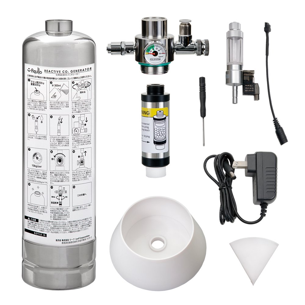 アクロ　ＴＲＩＡＮＧＬＥ　ＬＥＤ　ＧＲＯＷ　Ｐｒｏ　９００＋化学反応式ＣＯ２ジェネレーターセット　クエン酸重曹付属　ＣＲＣ10―17―10―10―00