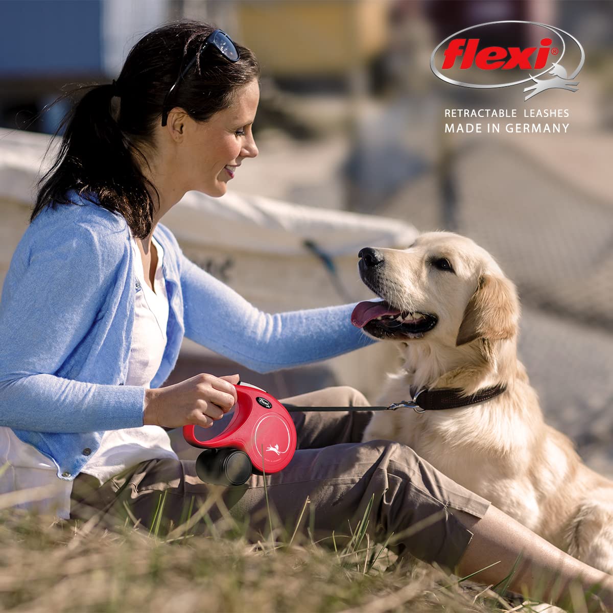 フレキシ (flexi) ニュークラシック コード M(20kg未満) 8m レッド 犬用リード