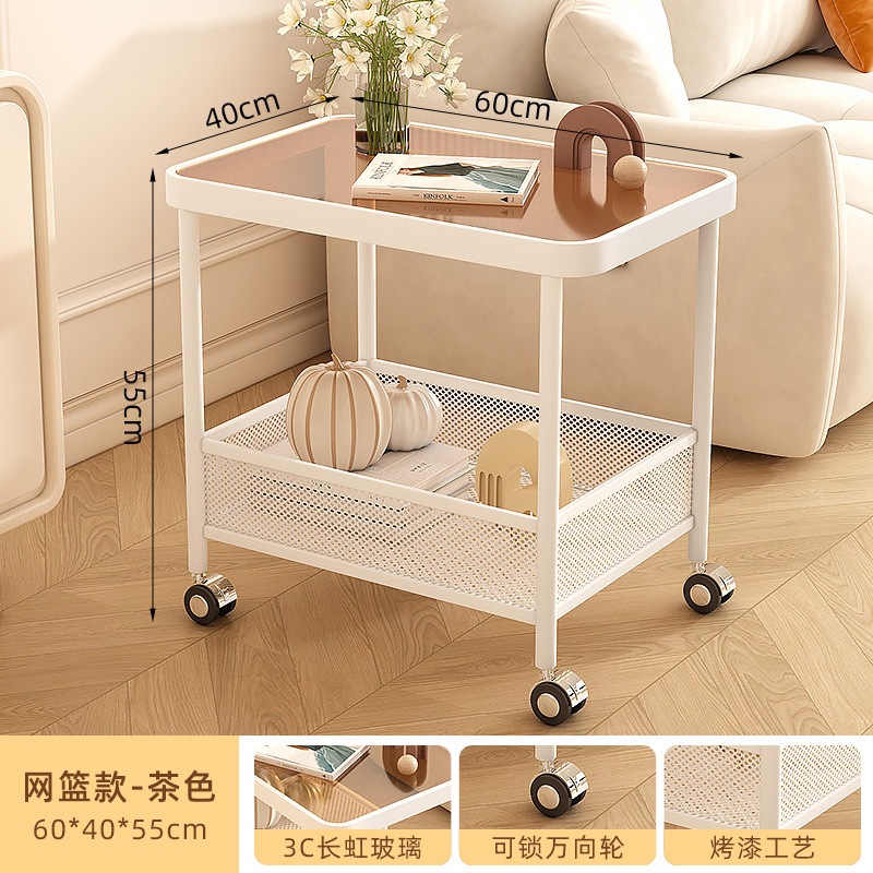 寝室ベッドサイドテーブル棚サイドテーブルコーヒーテーブル小さなコーヒーテーブル長虹ガラス小さなアパートリビングルームいくつかの小さなテーブル