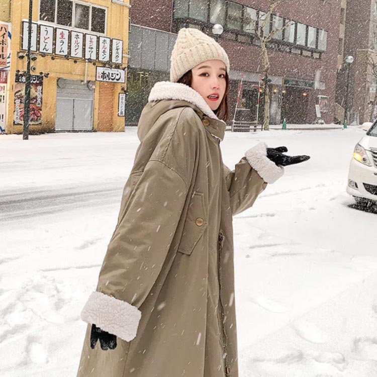 裏ボアコートモッズコートレディース中綿コートロングコート裏ボア裏起毛トレンチコートロング丈フード付き長袖ゆったり厚アウター防寒対策暖かい冬物防寒着大きいサイズ