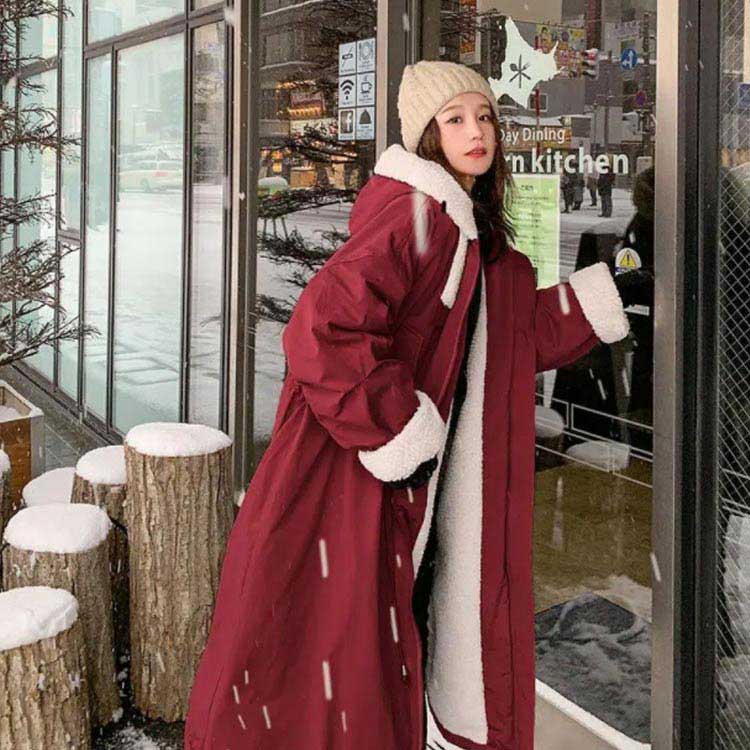 裏ボアコートモッズコートレディース中綿コートロングコート裏ボア裏起毛トレンチコートロング丈フード付き長袖ゆったり厚アウター防寒対策暖かい冬物防寒着大きいサイズ